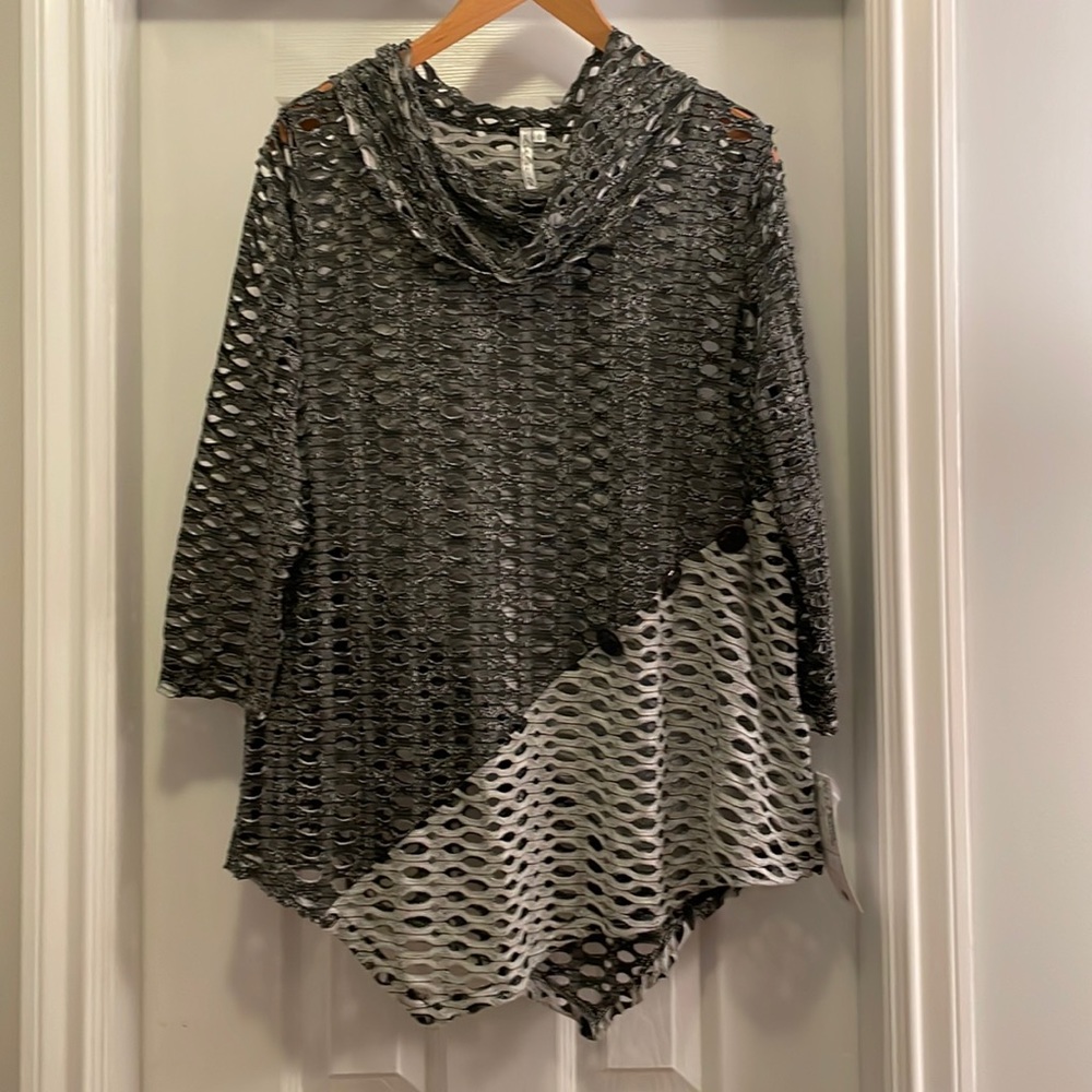 Cowl neck summer sweater